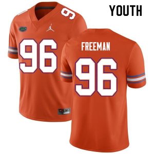 Youth Florida Gators #96 Travis Freeman NCAA Nike Orange Authentic Stitched College Football Jersey FOM3062RC